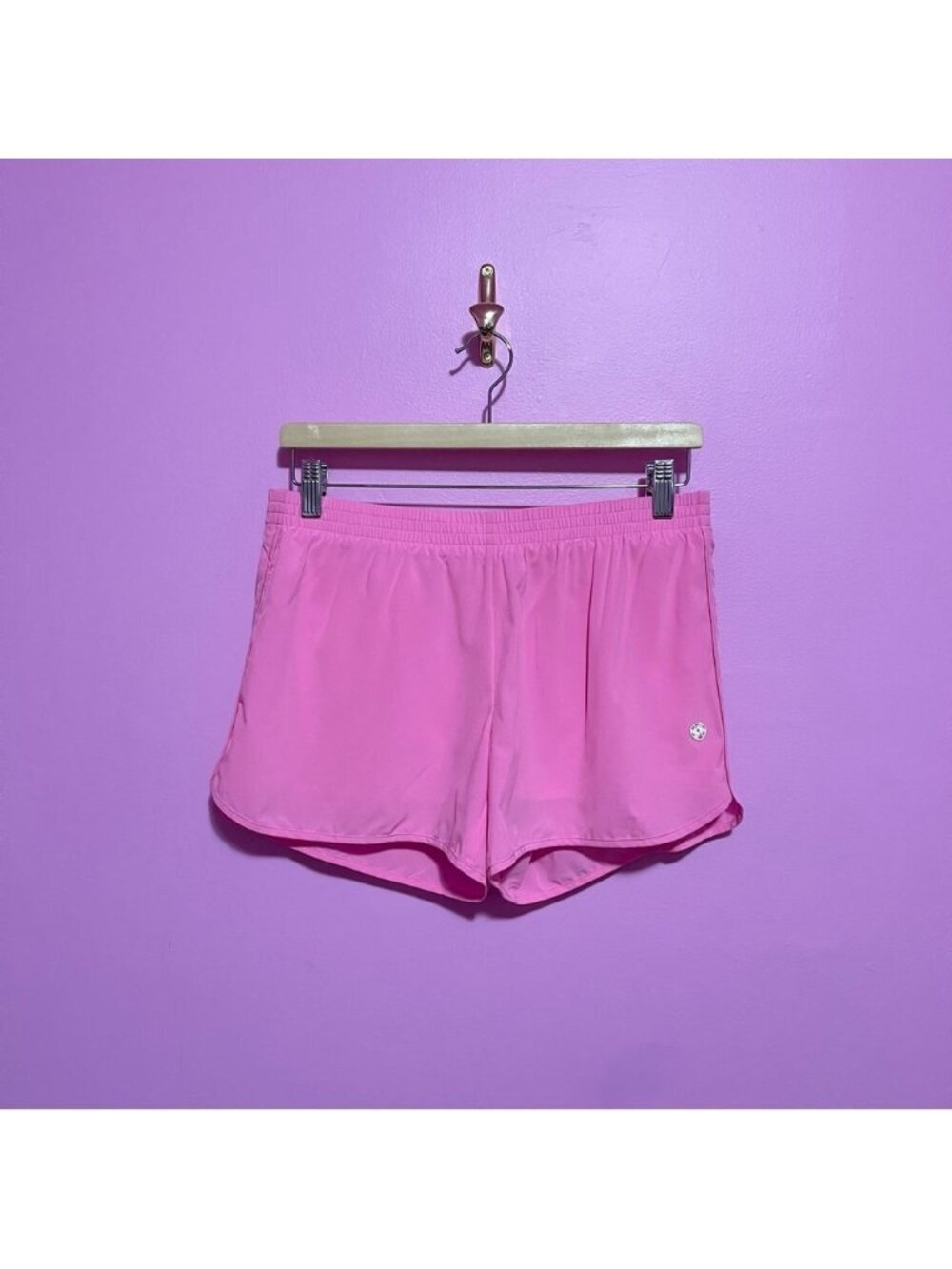Lilly Pulitzer Shorts Women’s Small Havana Pink Luxletic Boca Chica 4" - Picture 2 of 9
